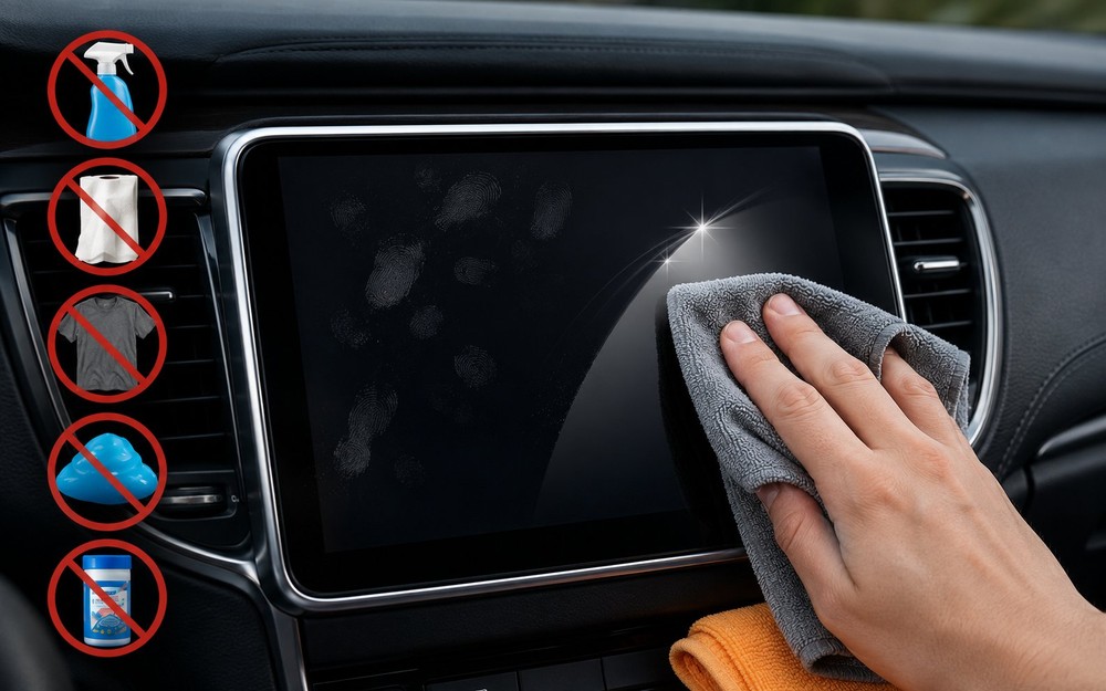 5 things you should never use on a car touchscreen